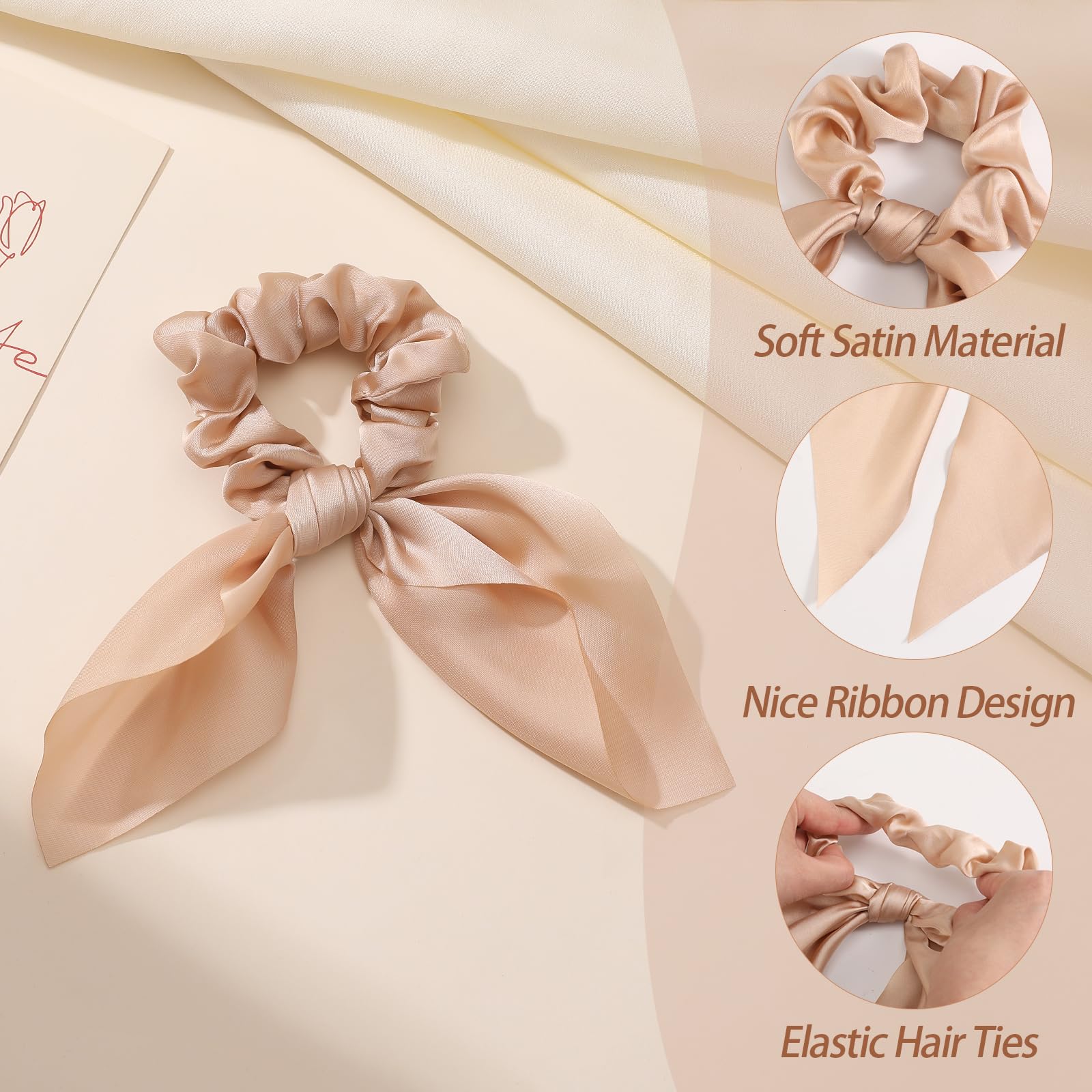 Glaudmeiss serre-cheveux satin détail boucle, douceur sans pincement.