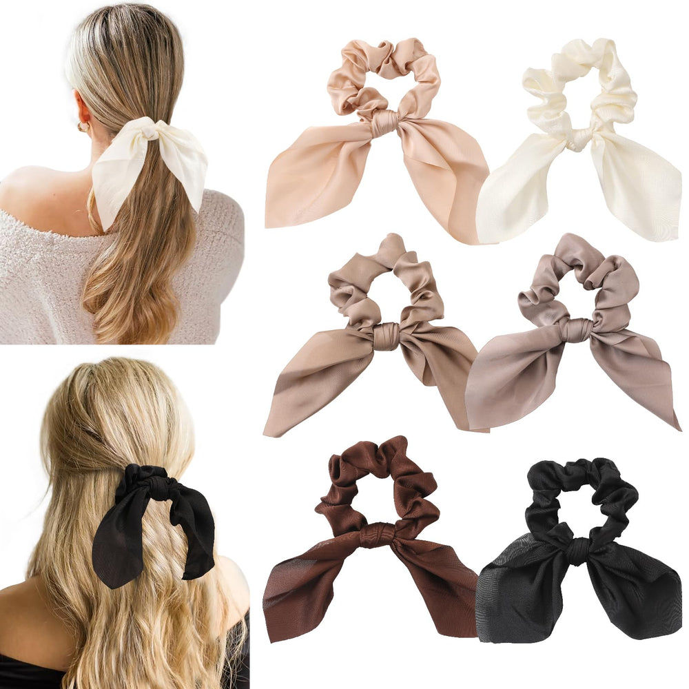 Glaudmeiss serre-cheveux en satin avec noeud, ensemble polyvalent pour tous les jours.