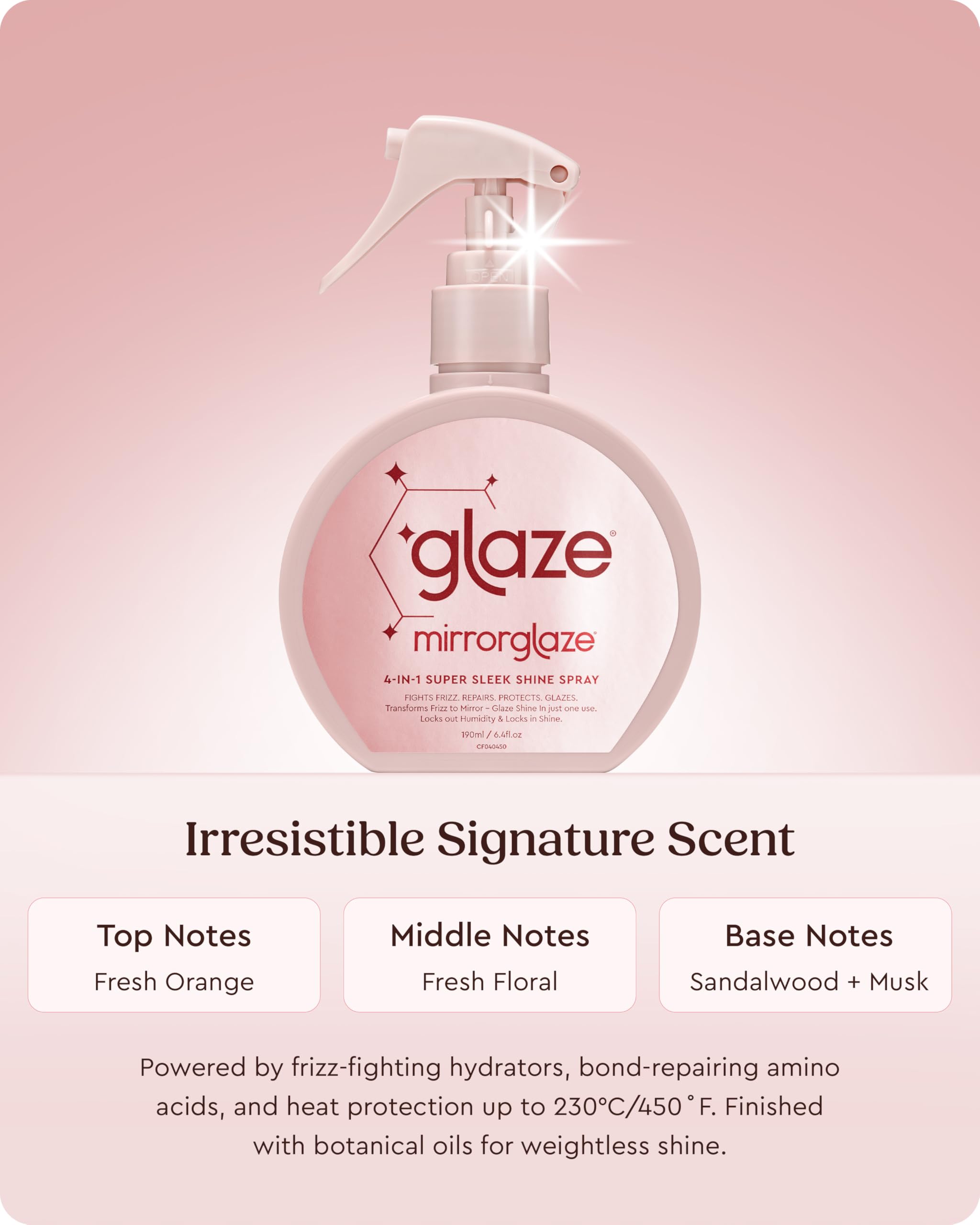 Glaze MirrorGlaze acides aminés 10x apportant nutrition et renforcement