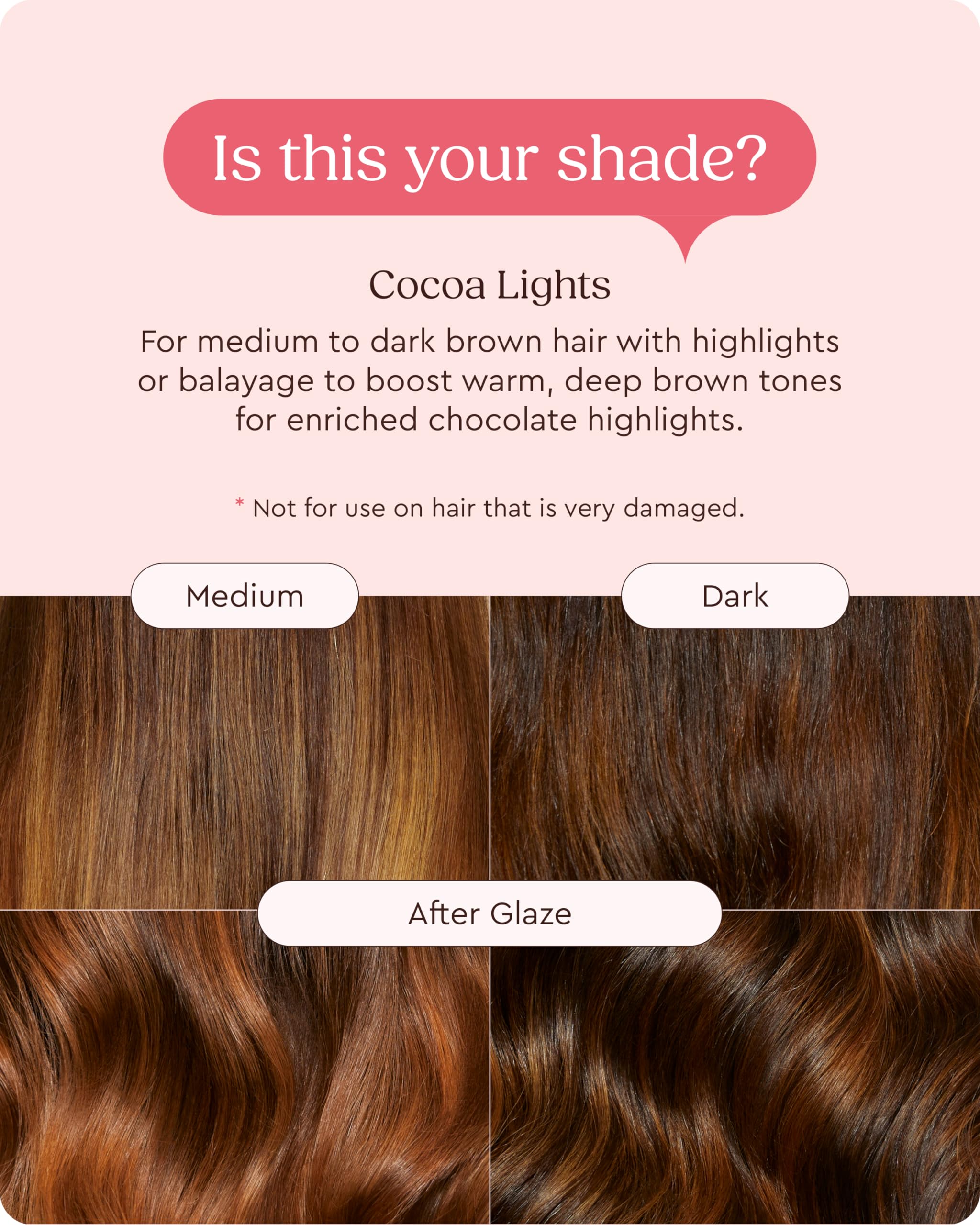 Glaze Super Gloss, effet brillance miroir, cheveux visiblement plus éclatants.
