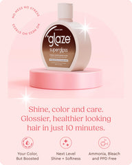 Glaze Super Gloss Caramel Lights – balayage sur les longueurs pour une brillance uniforme.