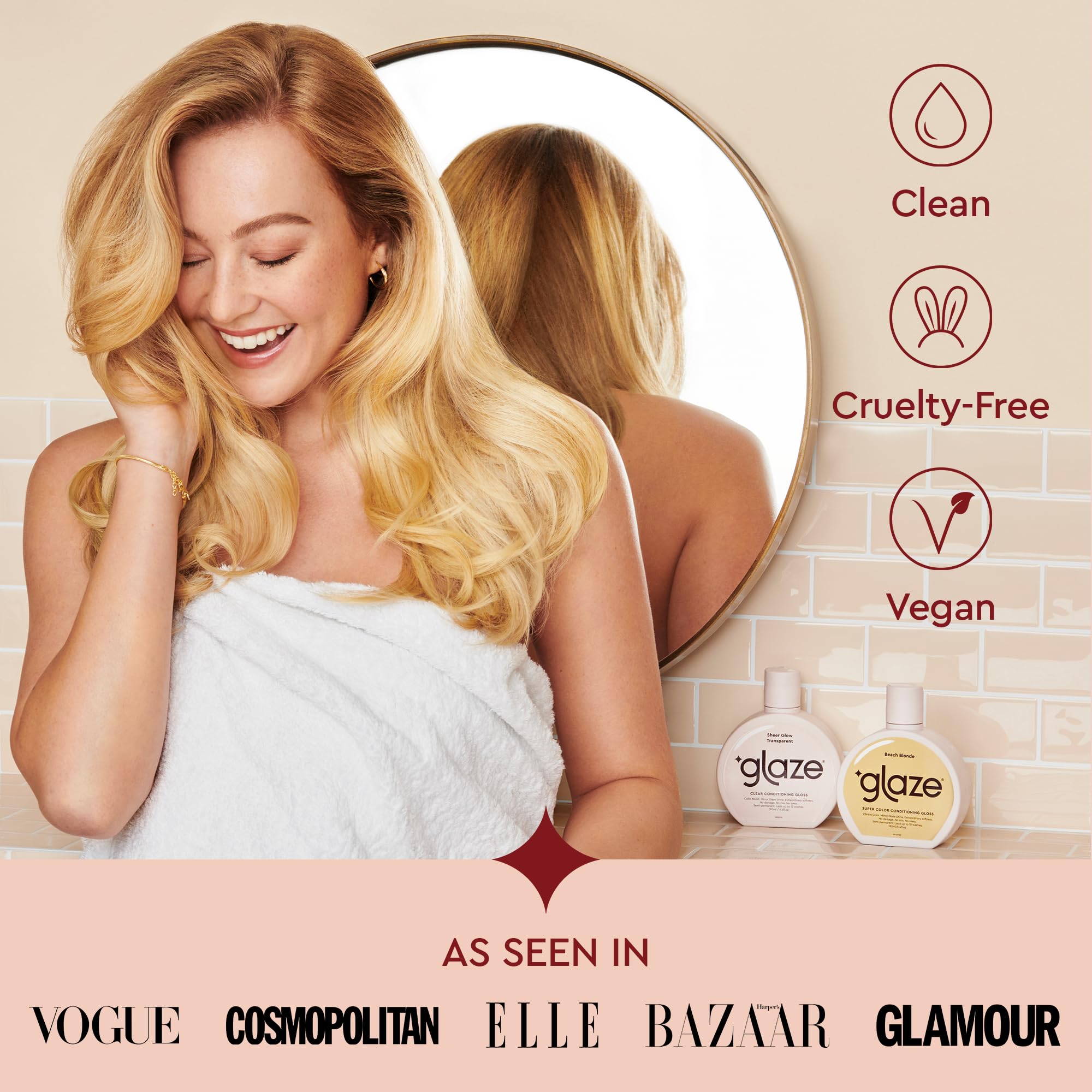 Glaze Super Gloss – adapté aux cheveux virgin naturels.