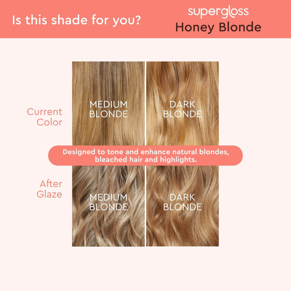 Glaze Super Gloss – sans sulfates ni ammoniaque pour cheveux sains.
