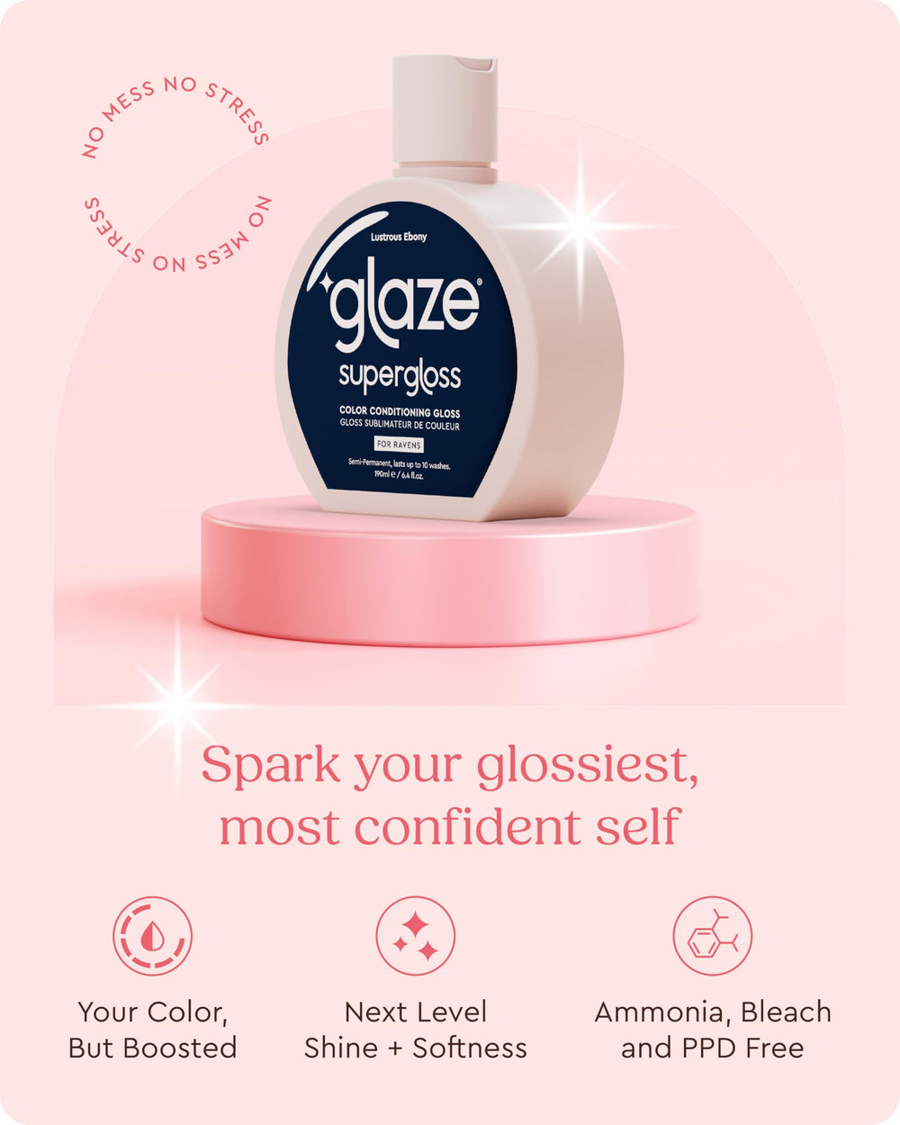 Glaze Supergloss s’applique facilement pour déposer le pigment en surface.