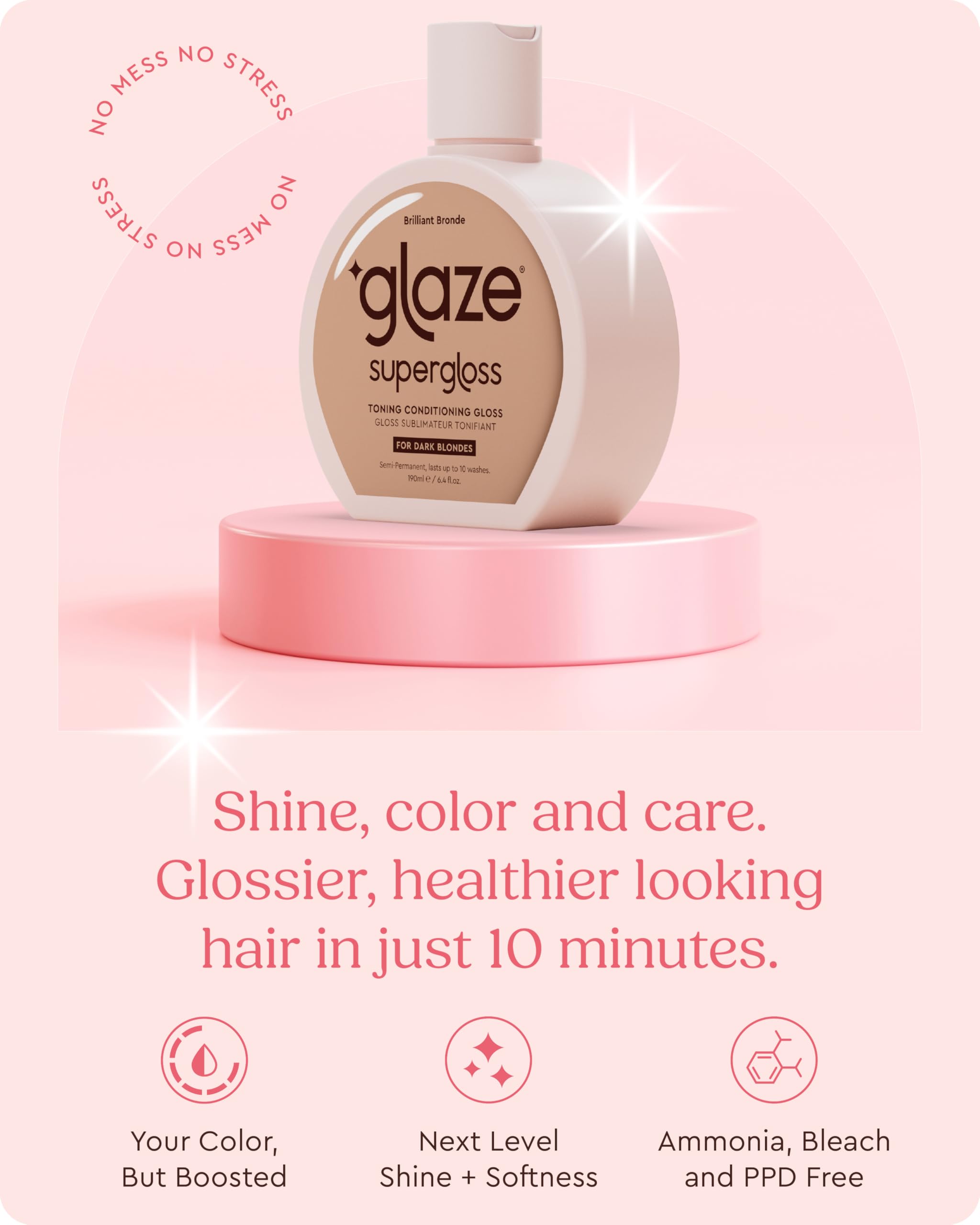 Glaze Supergloss – fini couleur riche dépose le pigment en surface