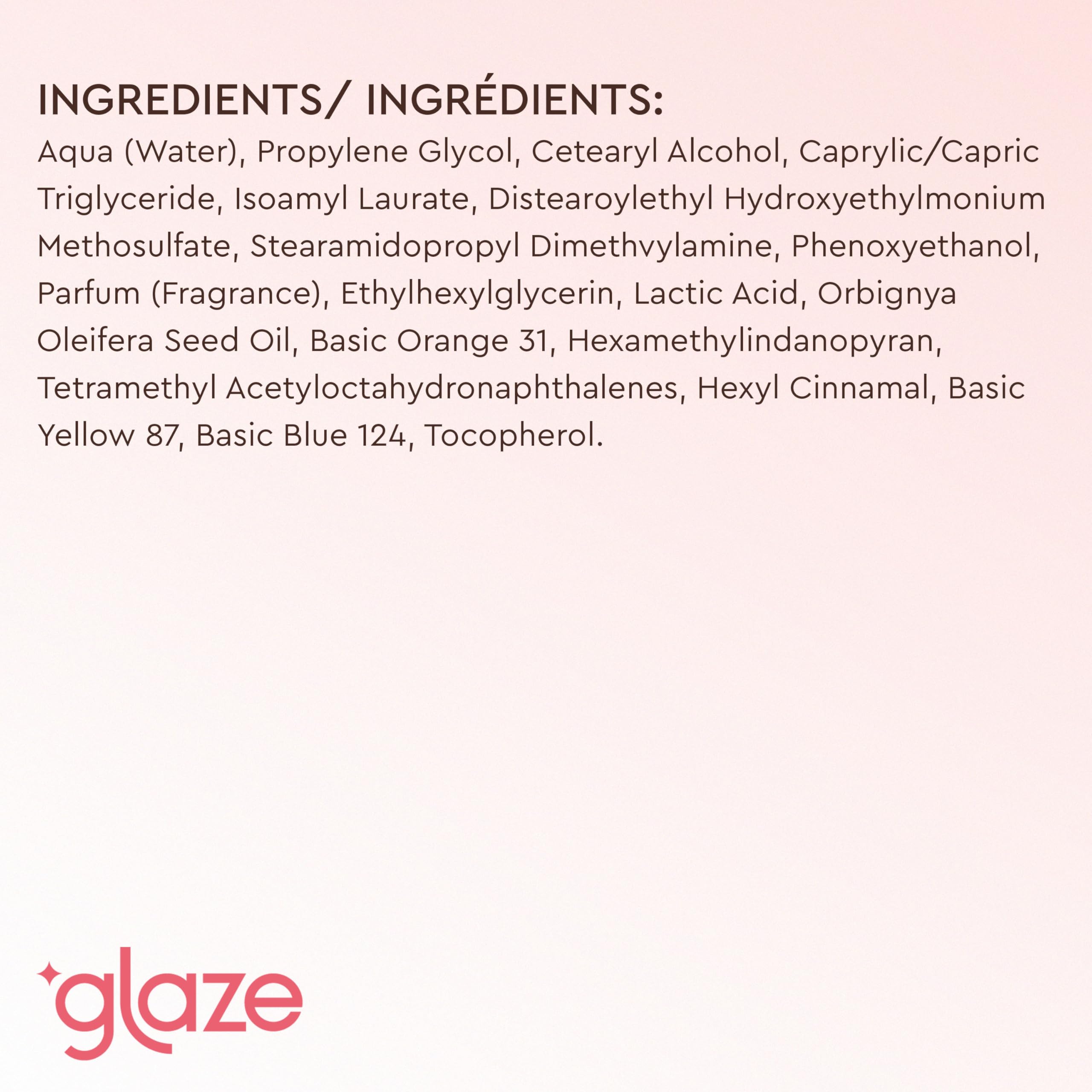 Glaze Supergloss – protection légère et douceur après utilisation.