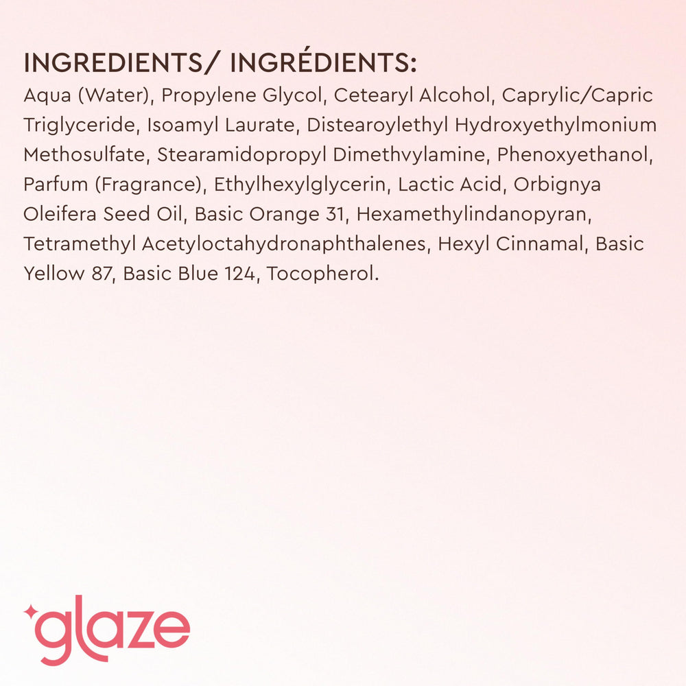 Glaze Supergloss – protection légère et douceur après utilisation.