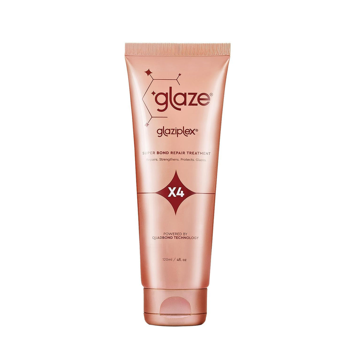 Glaziplex : bouteille visible, soin rapide pour cheveux plus forts.