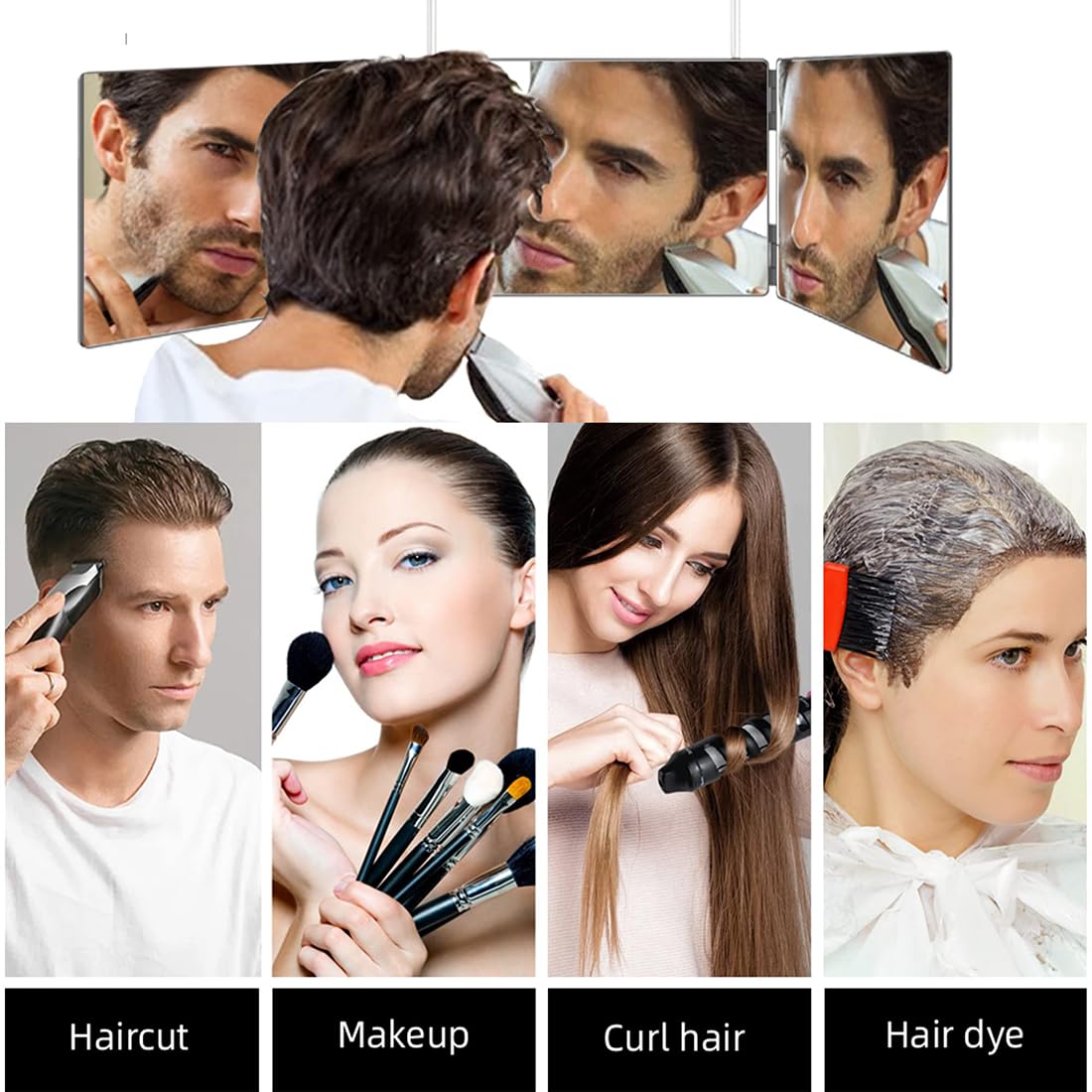 GLDDAO Idee cadeau miroir coiffure, parfait pour elle ou lui