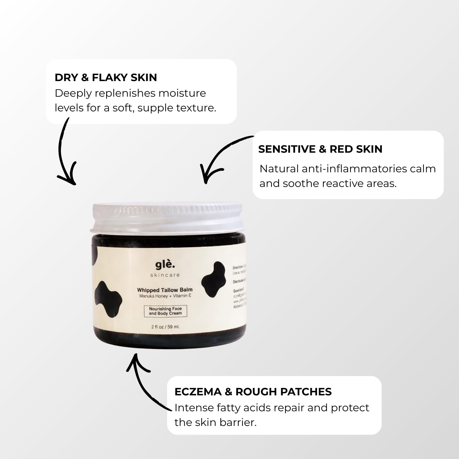 Ingrédients gras de boeuf de Gle Skincare, nutrition en profondeur pour la peau