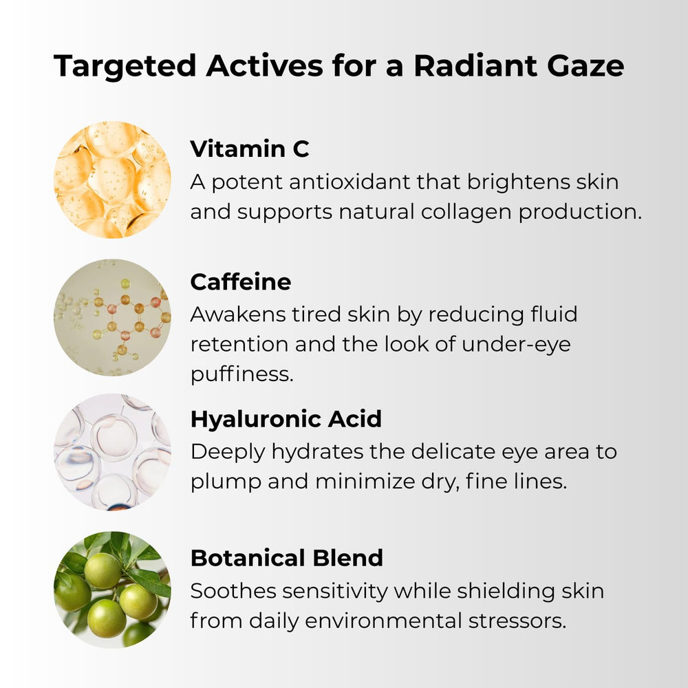 Gle Skincare œil sérum acide hyaluronique: hydratation durable.
