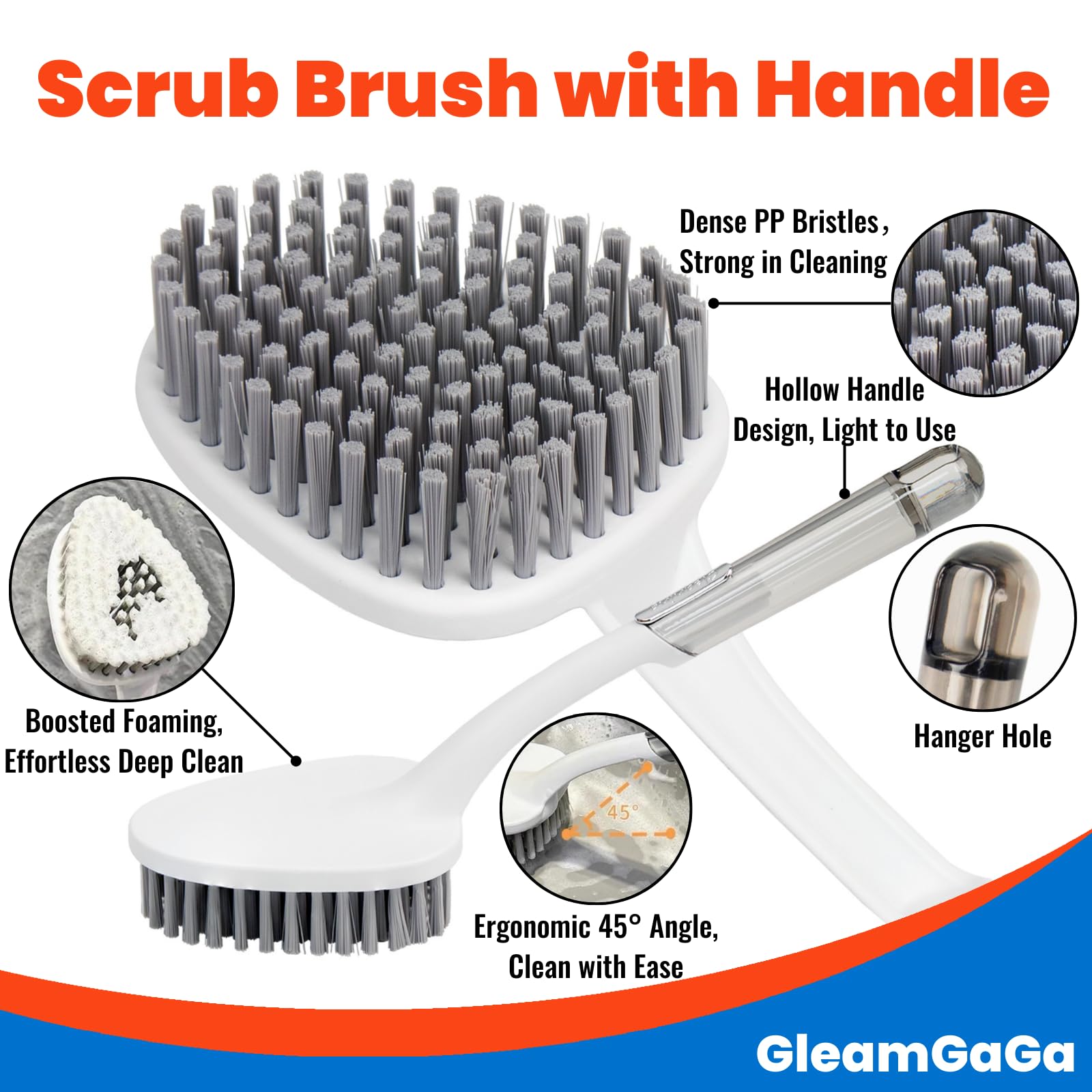 GleamGaGa brosse joints en V accorde accès aux joints étroits