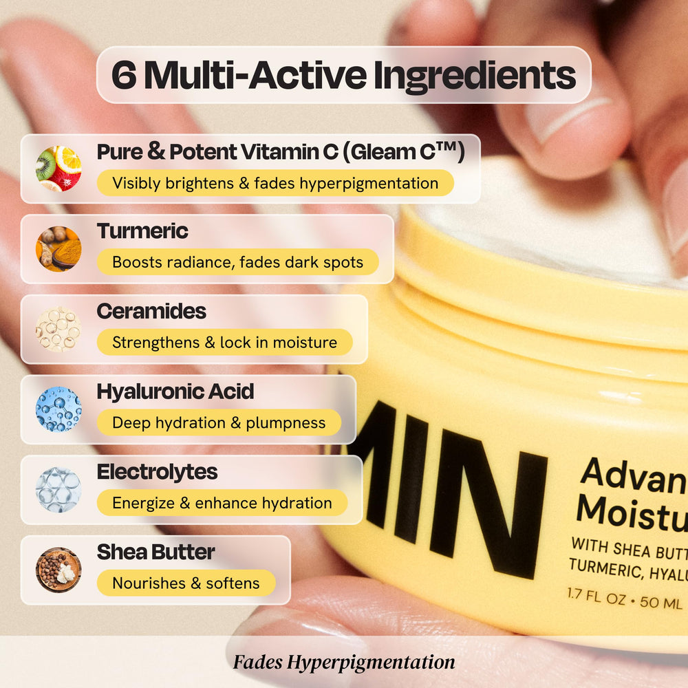 Gleamin vitamine C illumine le teint et unifie subtilement.