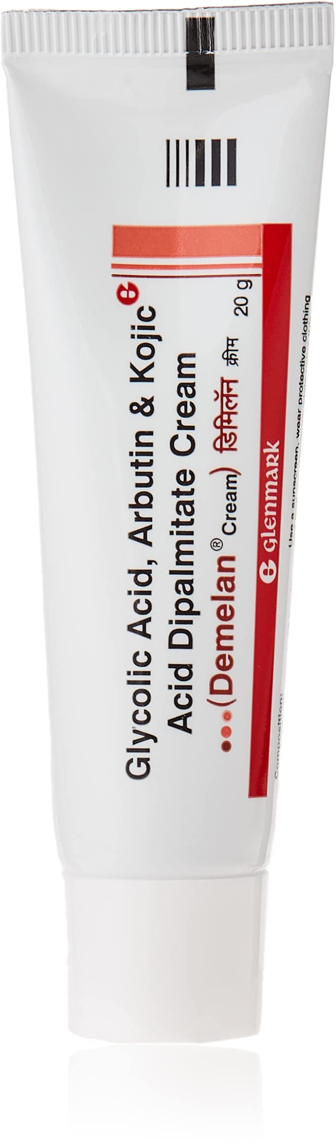 Glenmark Demelan Crème 20g – boîte visible, potentiel éclaircissant doux pour la peau