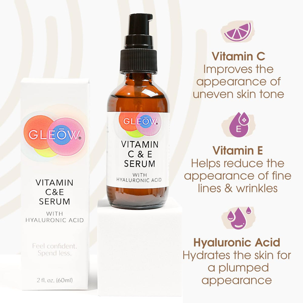 GLEOW sérum vitamine C formule propre sans parabènes ni sulfates