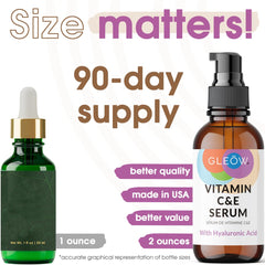 GLEOW sérum vitamine C texture légère pour application matinale