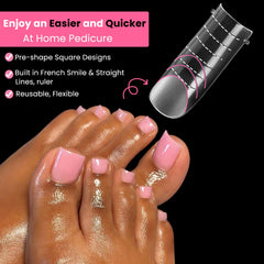 GlimightyX kit polygel orteils 120 formes duales pour une pédicure durable