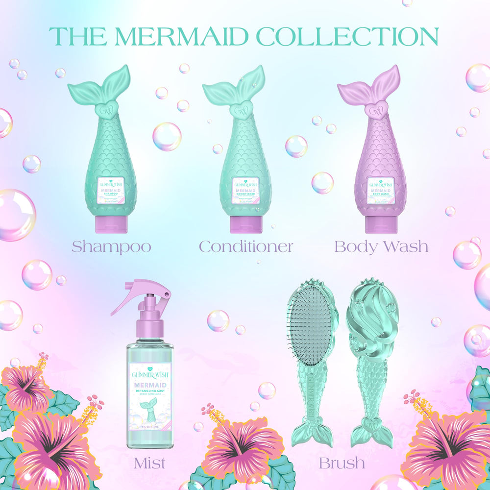 Glimmer Wish Mermaid Kids Utilisation Quotidienne: parfait pour le rituel douche des enfants.