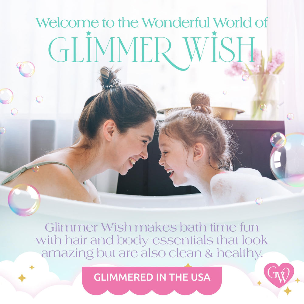 Glimmer Wish dermatologist-tested, cruelty-free kid's body wash