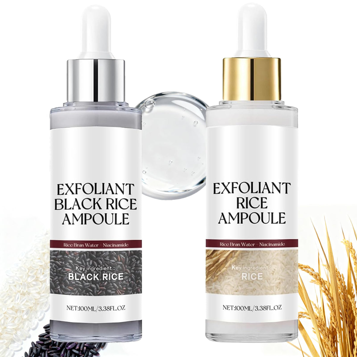 Gliowia Glow Riz Ampoule Duo — emballage élégant pour routine pratique.