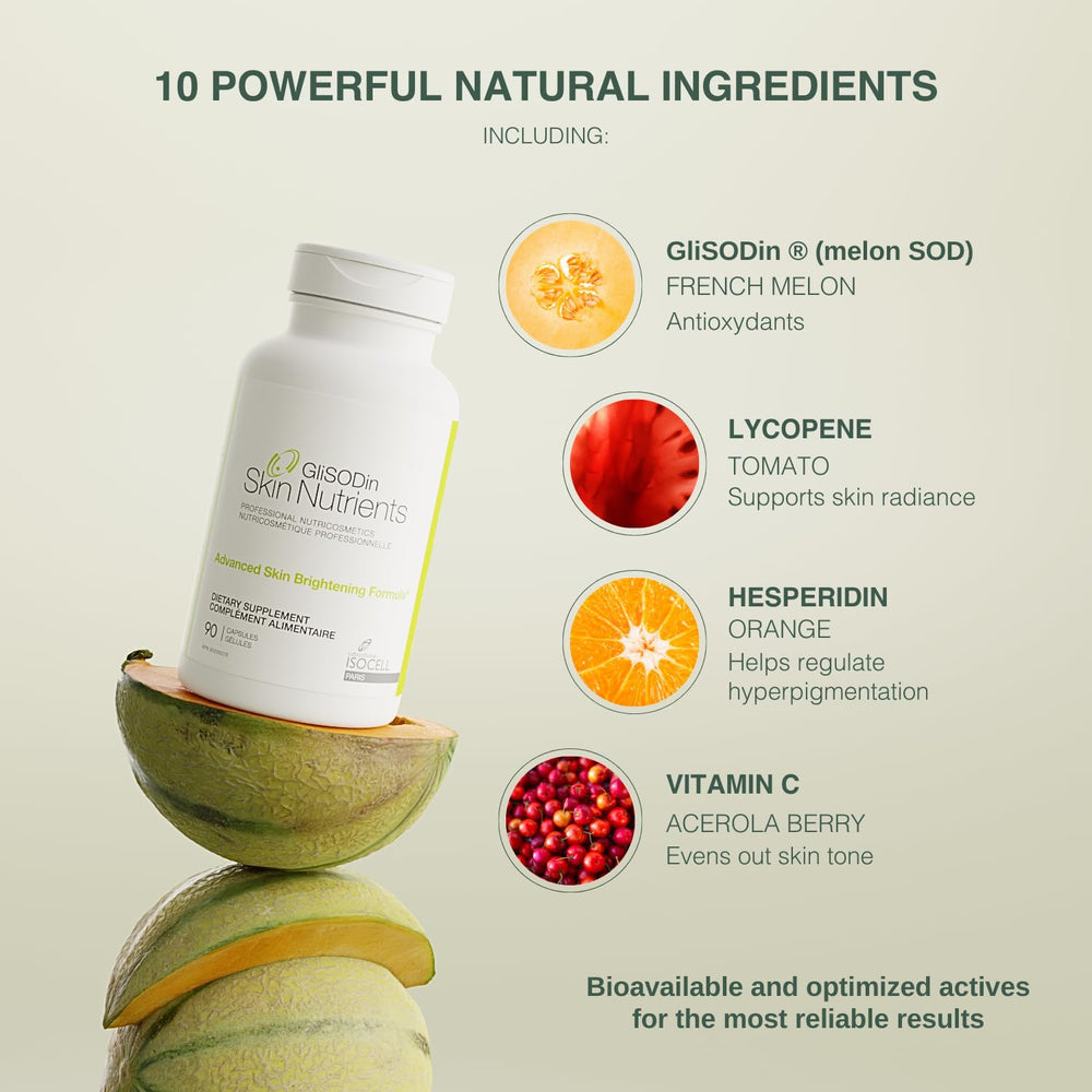 GliSODin Skin Nutrients packaging-boîte: emballage soigné facilitant le rangement et l'achat.