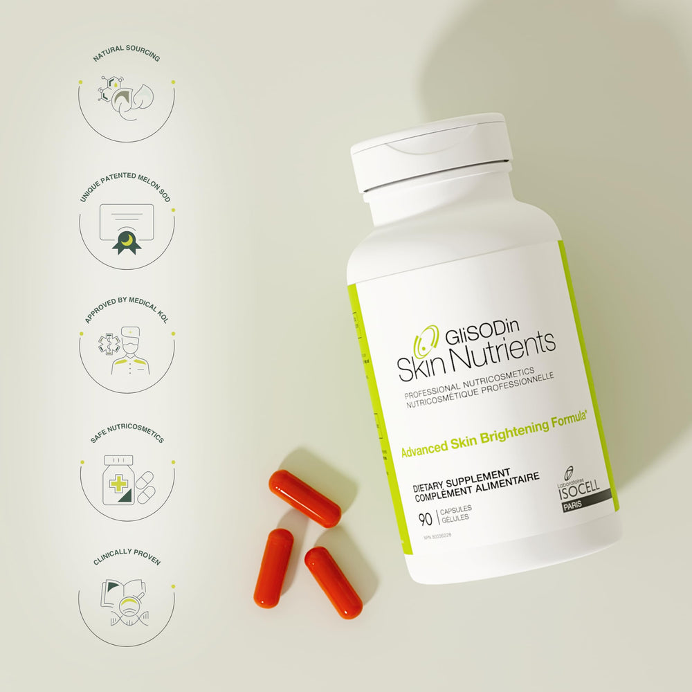 GliSODin Skin Nutrients teint-brillant: peut aider à obtenir un teint plus lumineux.