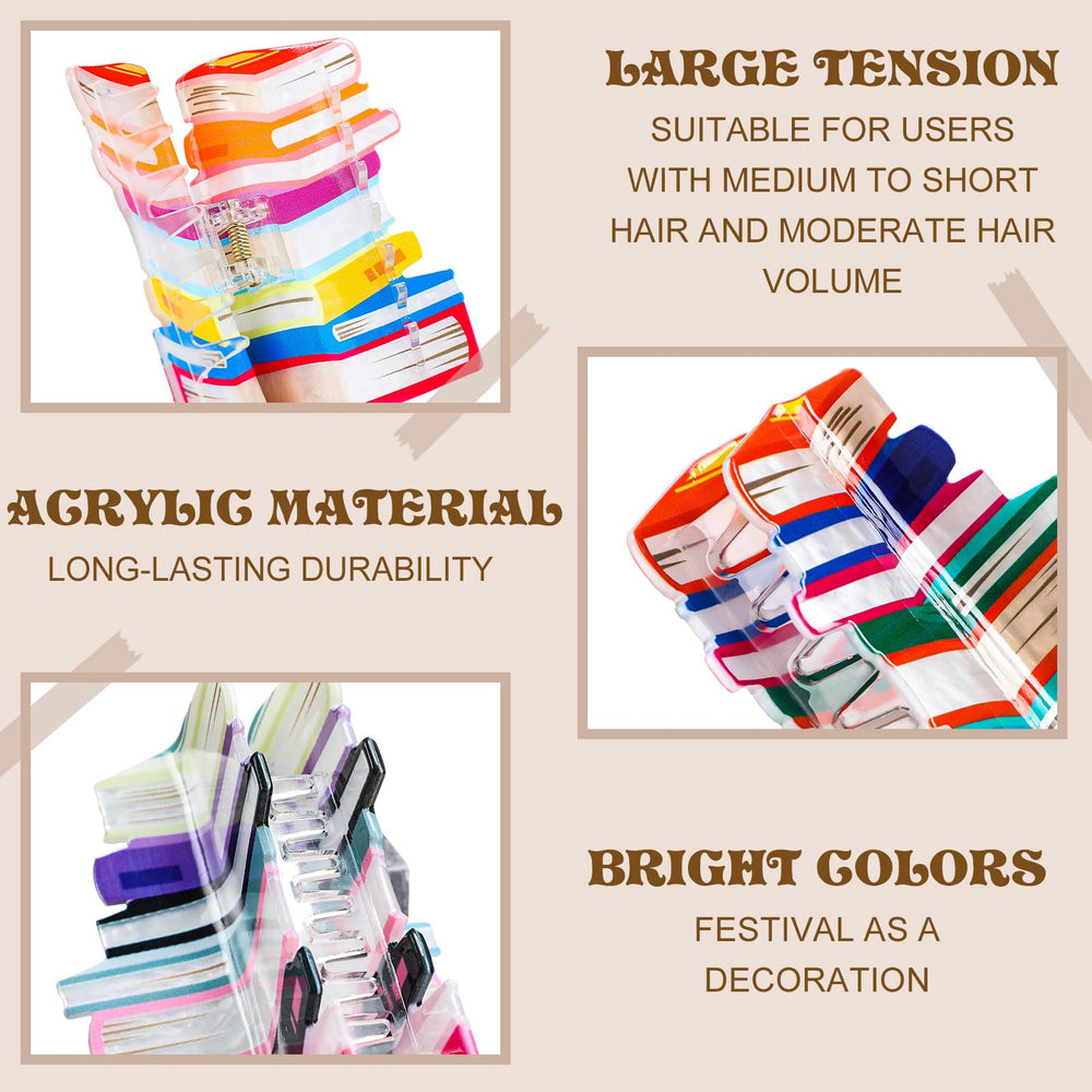 Pinces livre Glitinsel pour coiffure rapide en contexte scolaire ou social.