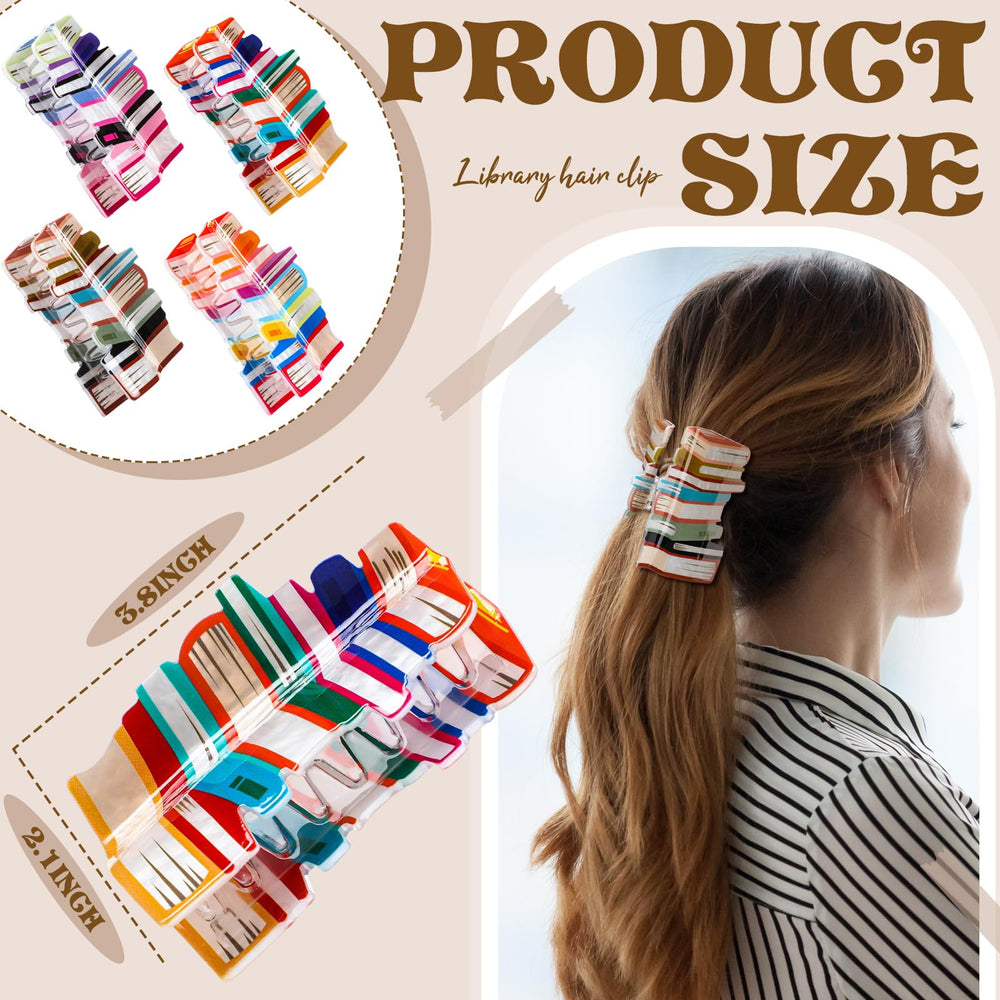 Clip livre Glitinsel multicolore pour cheveux fins et faciles à placer.