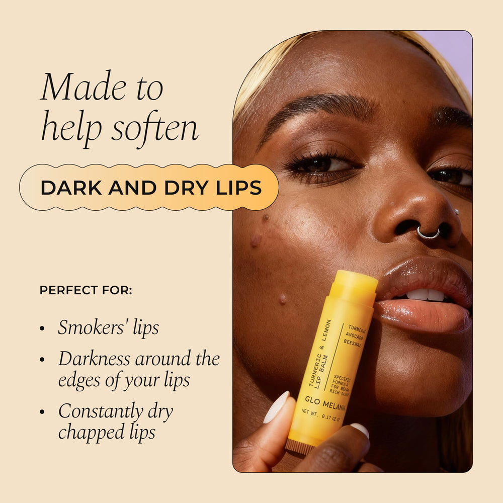 Glo Melanin baume lèvres application quotidienne rapide et efficace