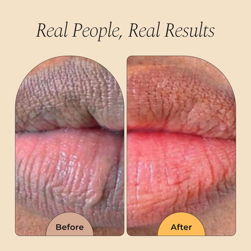 Texture crème nourrissante du baume Glo Melanin pour lèvres