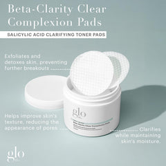 Disques tonifiants visage de Glo Skin Beauty purifiant les pores et équilibrant la peau.
