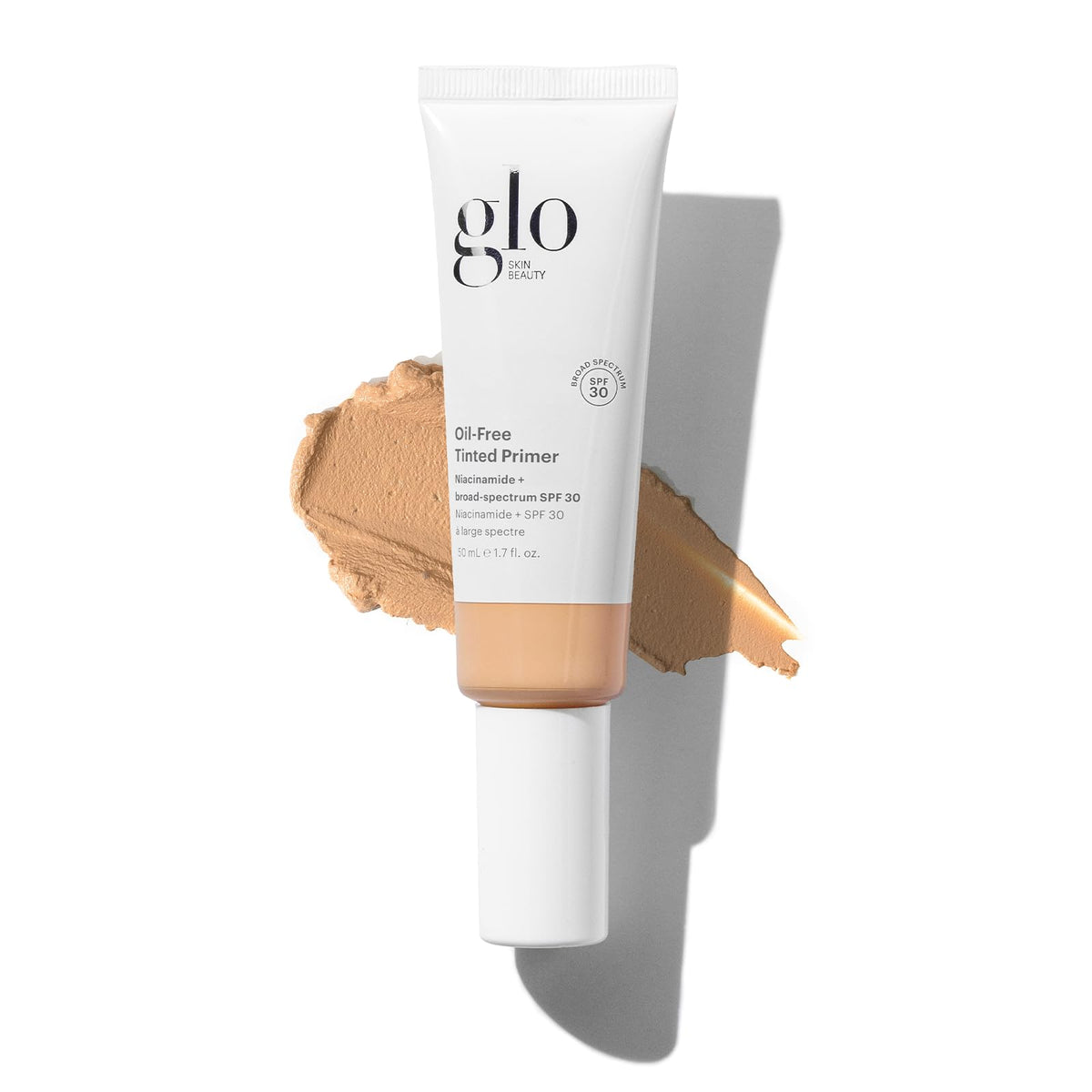 Glo Skin Beauty Primer Teint Sans Huile SPF 30 — bouteille pratique et légère pour application rapide