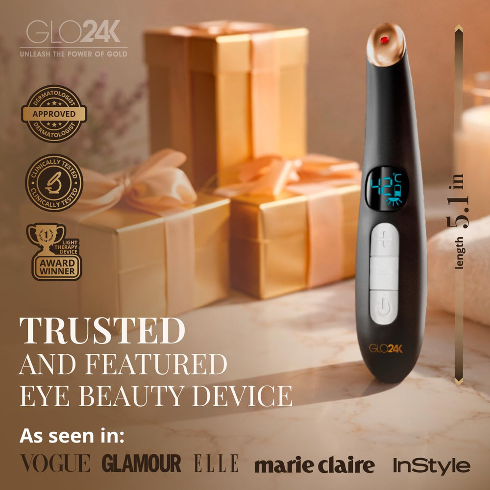 GLO24K charge rechargeable rapide, toujours prêt pour votre routine.