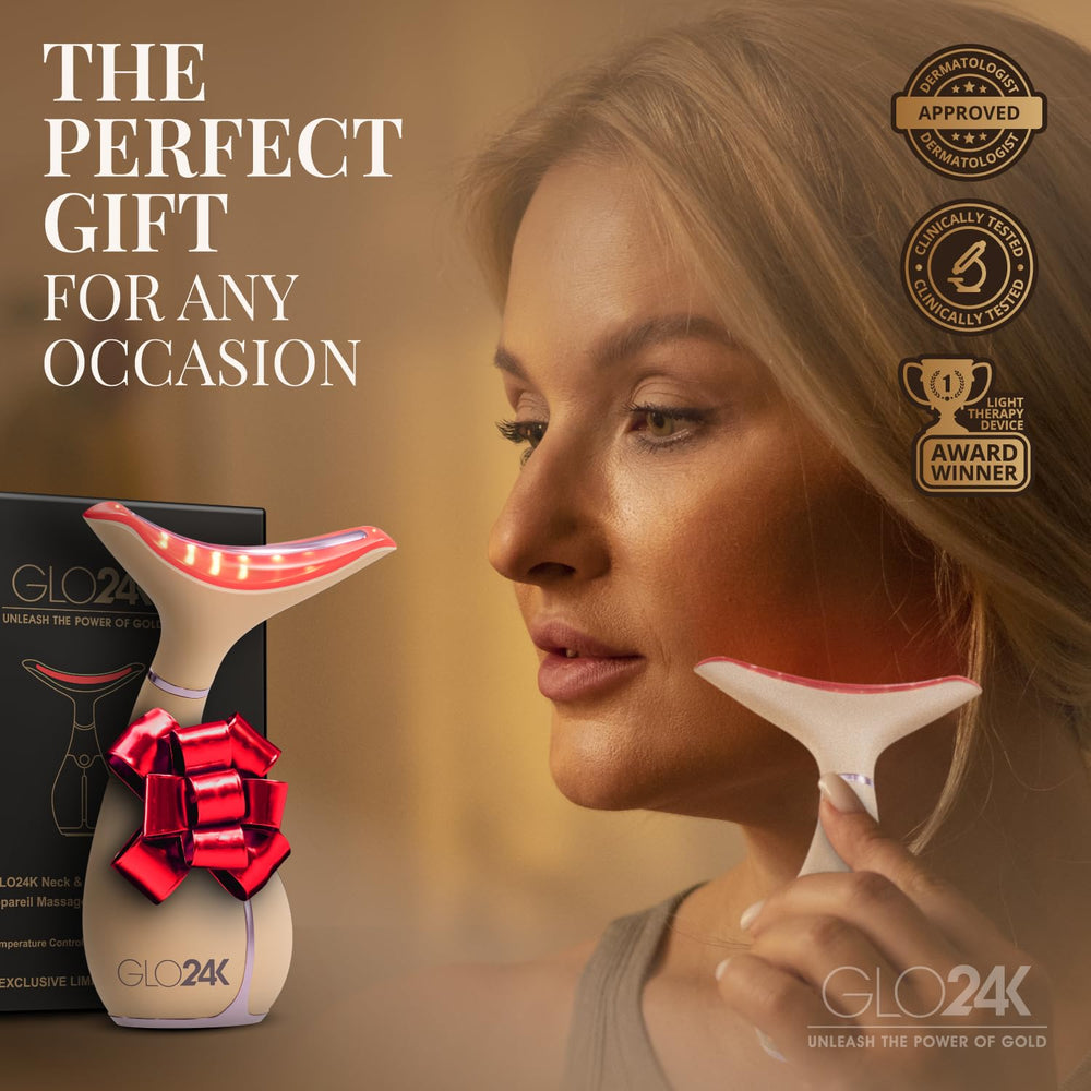 GLO24K design élégant : cadeau idéal pour une routine beauté.