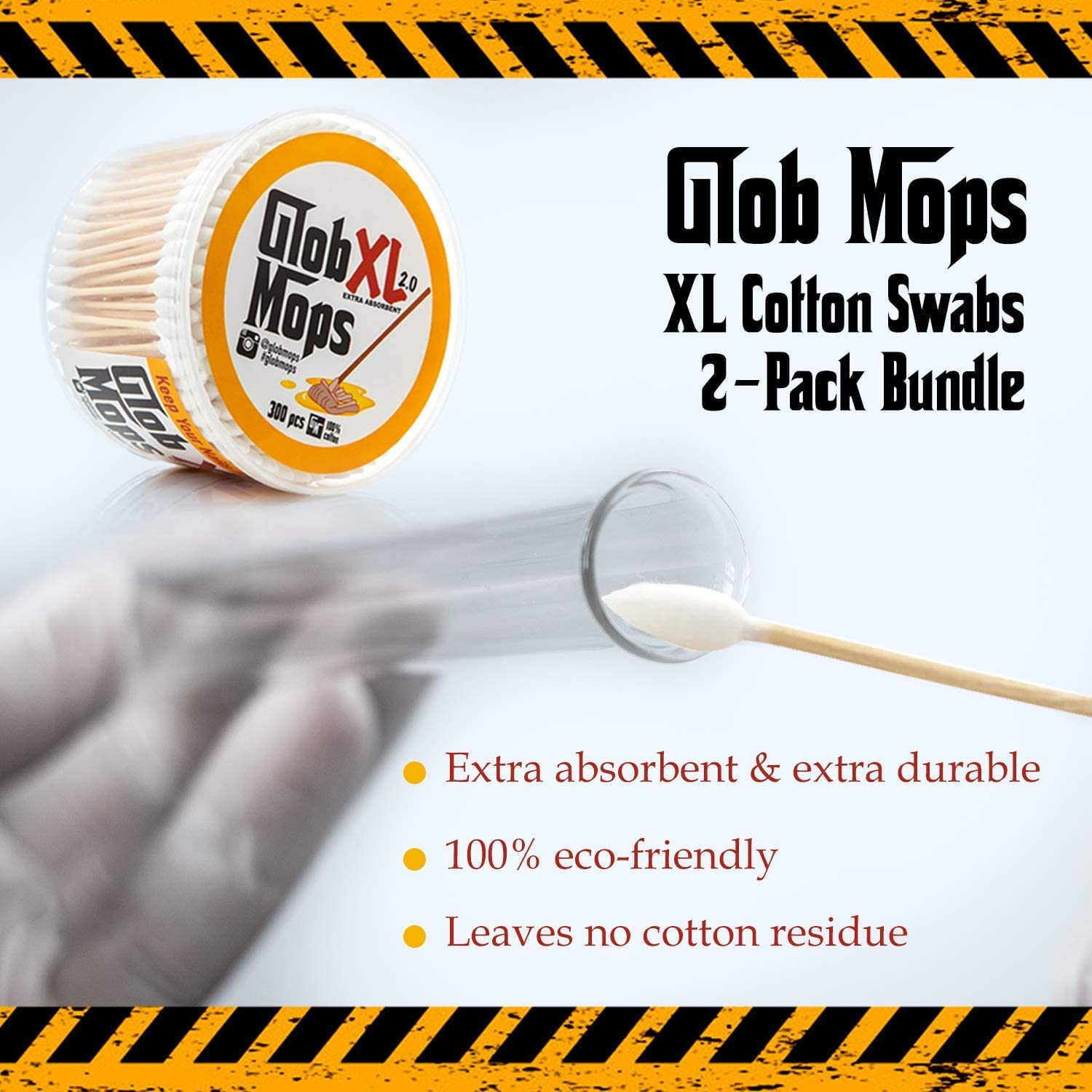Glob Mops XL tige robuste en détail, tige solide pour une utilisation durable.