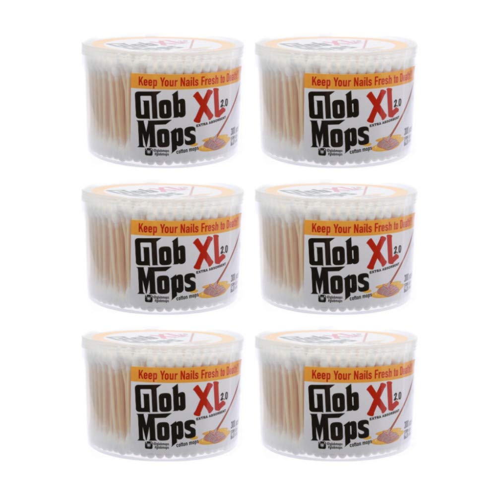 Glob Mops XL 2.0 cotons-tiges, pack de 6, surface douce pour retouches précises.