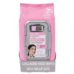 Global Beauty Care lingettes collagène dans emballage, pratique pour voyage et usage quotidien.