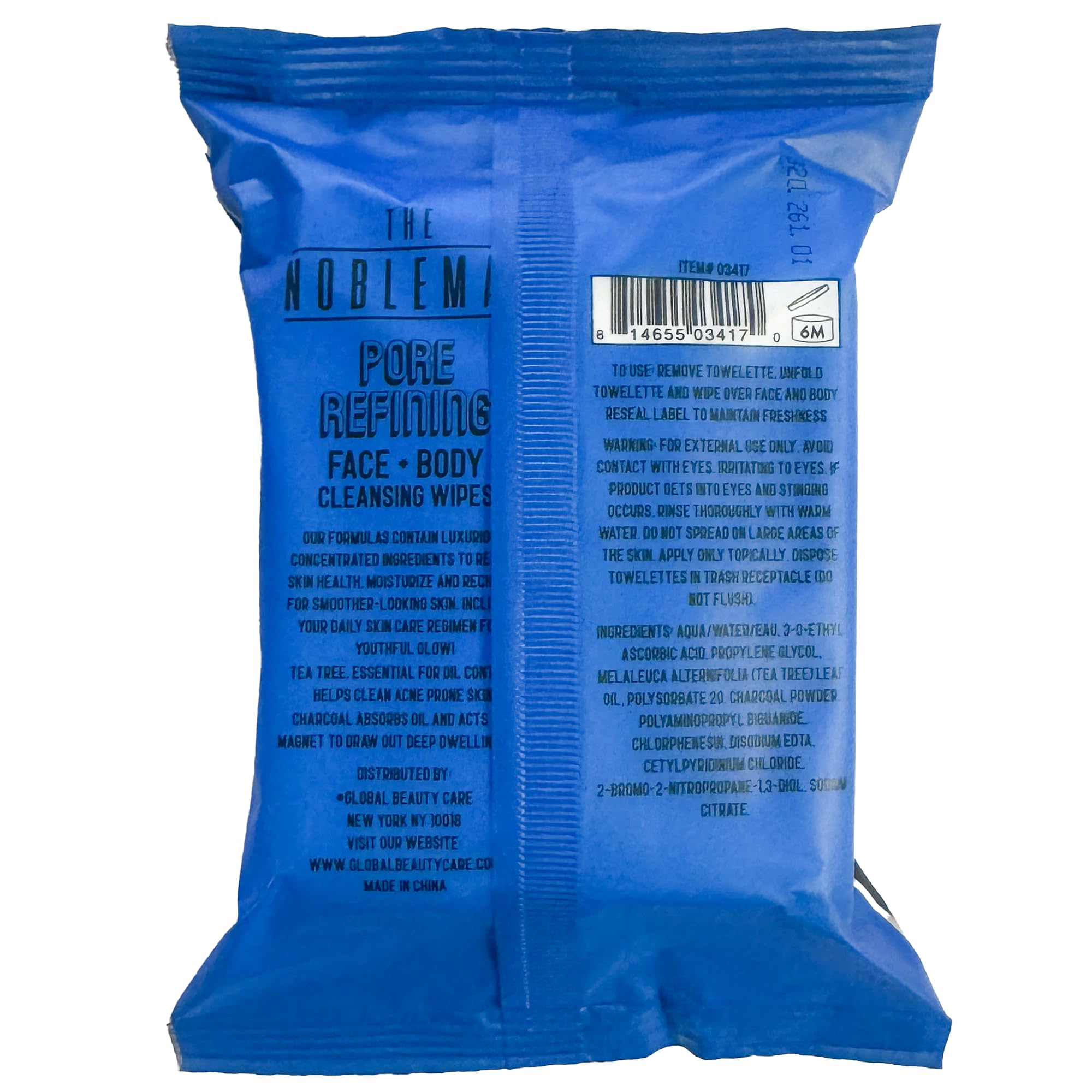 Utilisation rapide et quotidienne des lingettes Nobleman pour visage et corps.