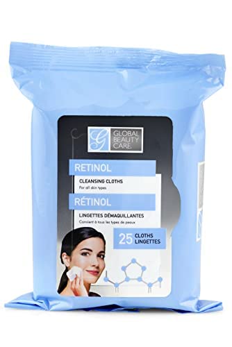 Global Beauty Care lingettes au rétinol visage, utilisation pratique lors de déplacements