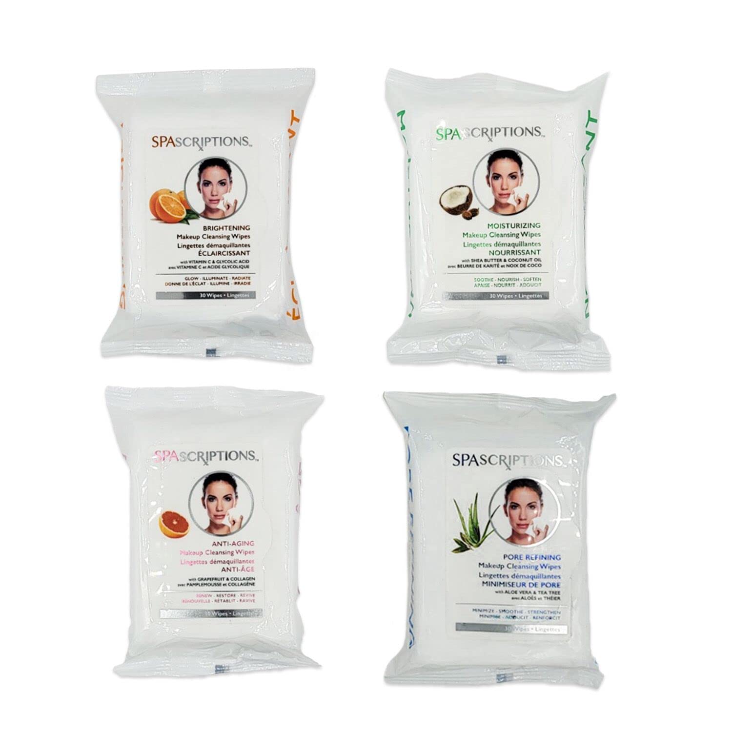 Spascriptions™ Lingettes hydratation huile coco : nourrissent et assouplissent la peau en profondeur.