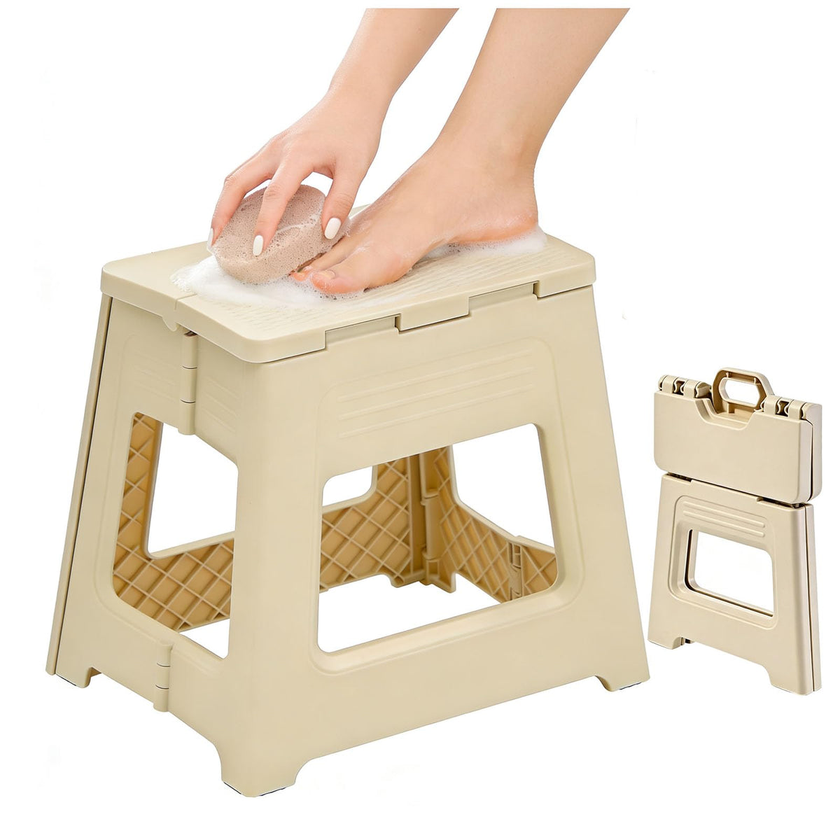 Glooyoderr siège pliable pour rasage des jambes dans la douche.