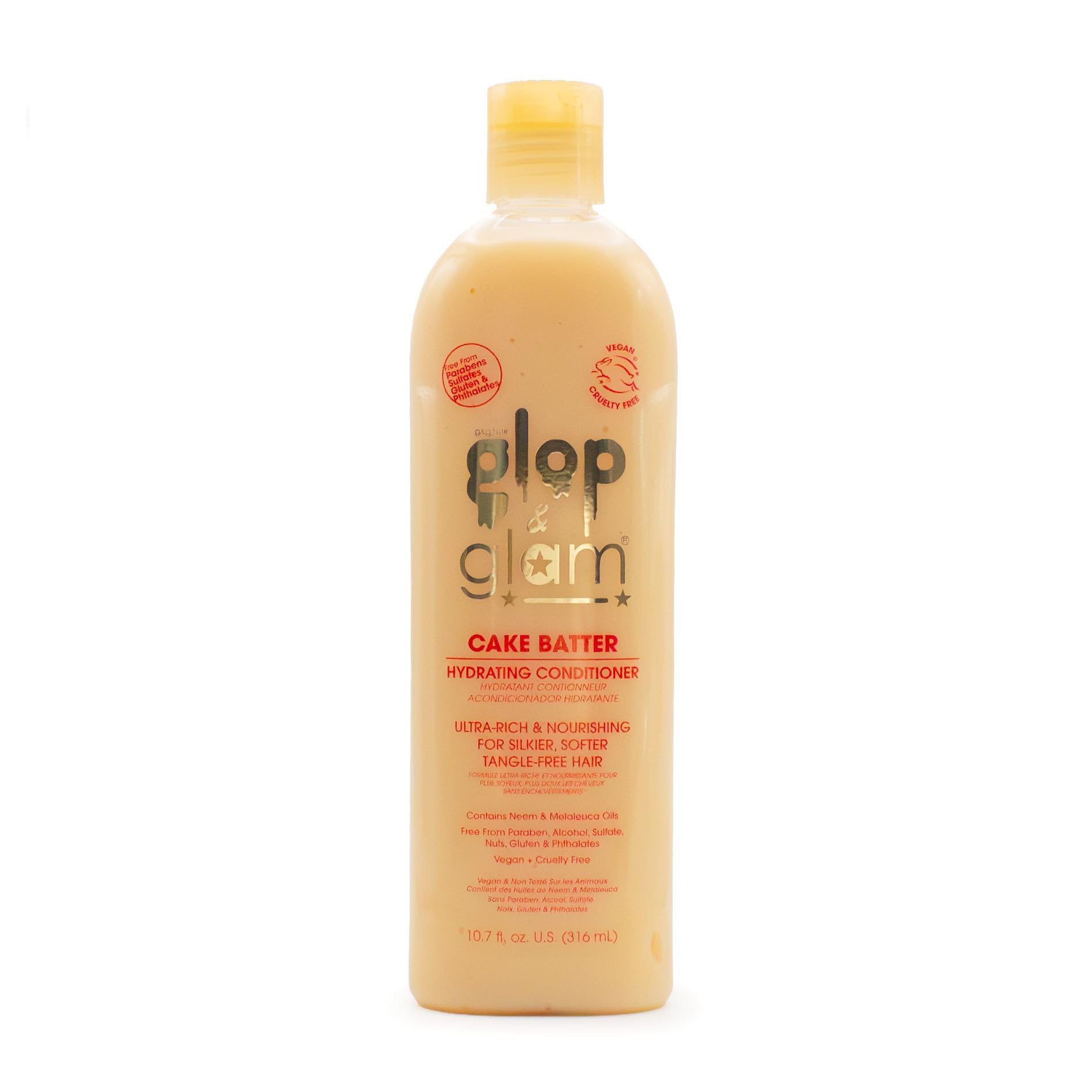 Glop & Glam Pâte à gâteau hydratante – bouteille: cheveux hydratés et sans nœuds.