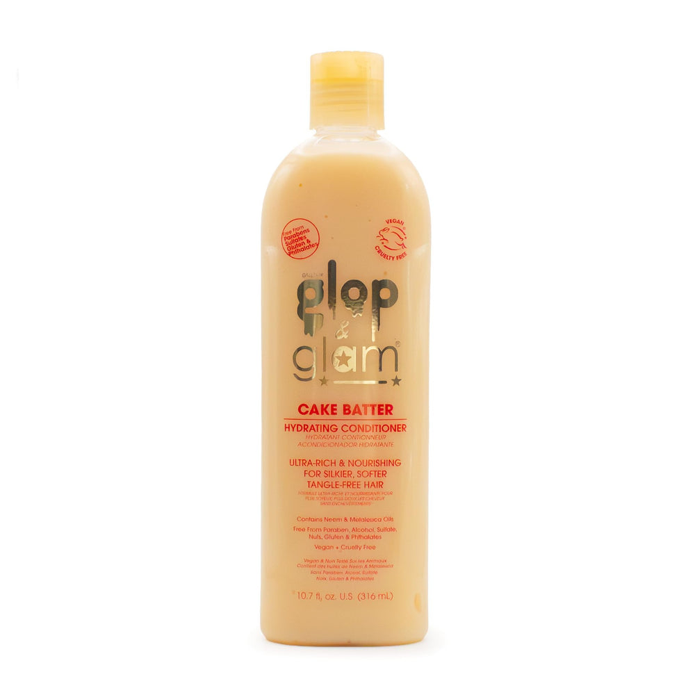Glop & Glam Pâte à gâteau hydratante – bouteille: cheveux hydratés et sans nœuds.