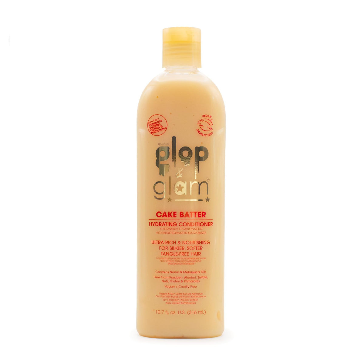 Glop & Glam Pâte à gâteau hydratante – bouteille: cheveux hydratés et sans nœuds.