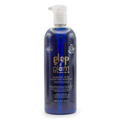 Glop & Glam Myrtille Délice: bouteille lumineuse clarifiant en douceur les cheveux des enfants.