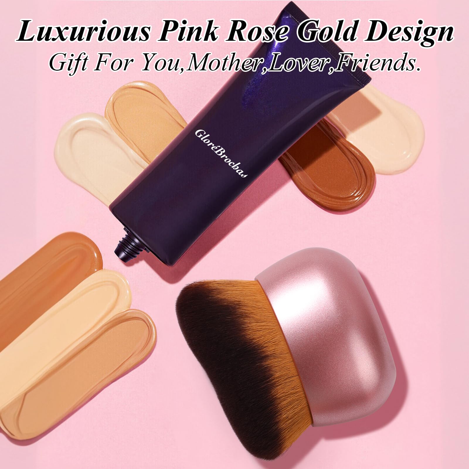 Design rose doré GloréBrochas, cadeau élégant pour les amateurs de beauté.