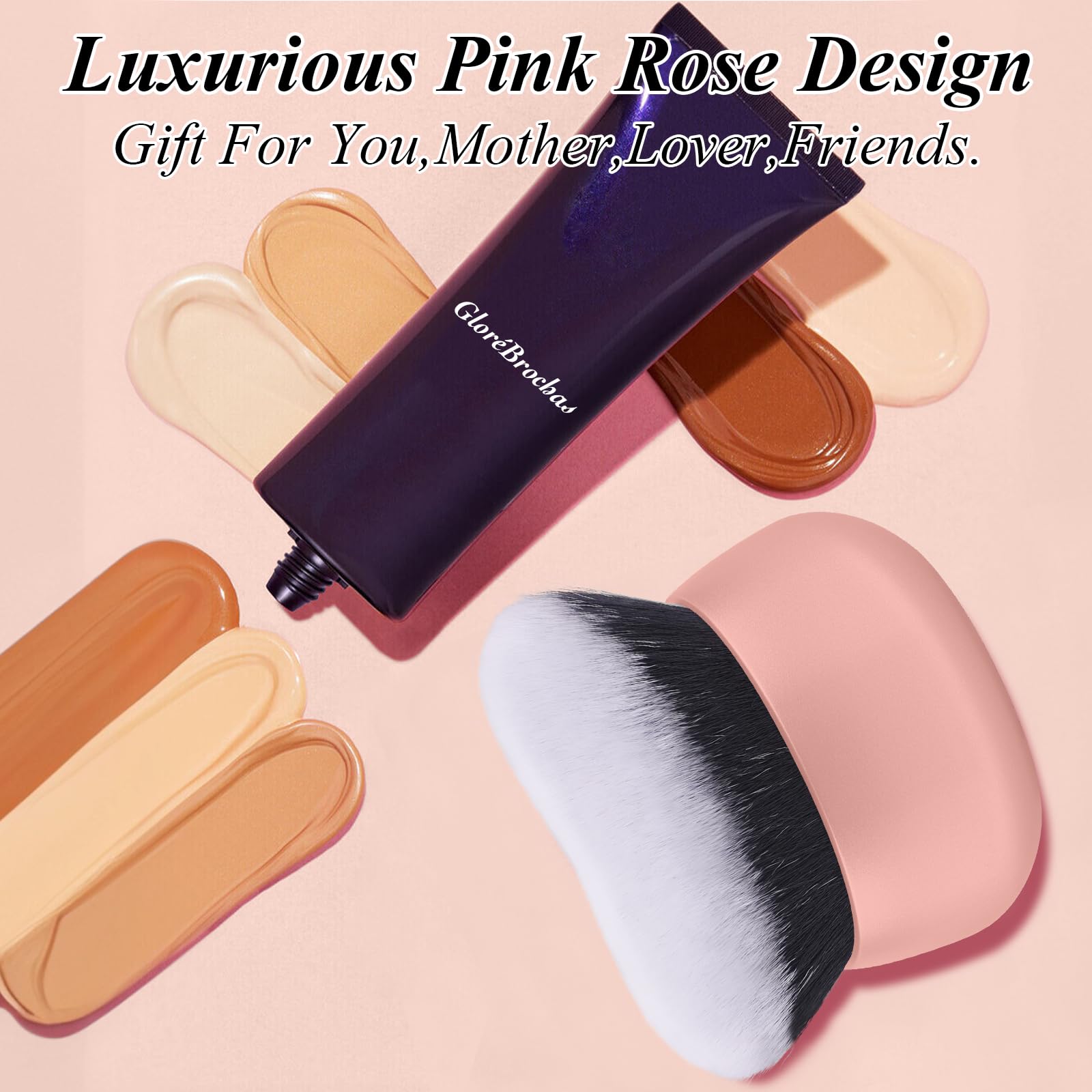 GloréBrochas usage polyvalent pour maquillage et bronzage, adapté à tous niveaux.