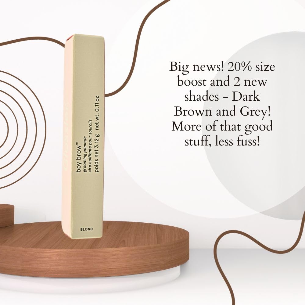 Glossier Boy Brow applique sans gluten et non testé sur animaux.