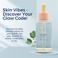 Porosité visuellement minimisée grâce au sérum Glossier Super Pure pour peau plus nette.