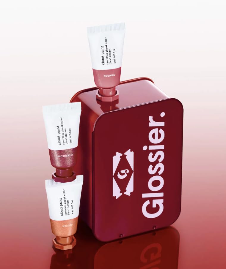Glossier Fard Nuage Lueur-apres-eclat : mauve doux pour diffusion.